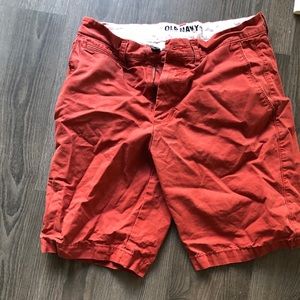 Orange cargo pants